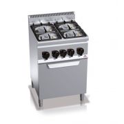 Плита газовая Bertos G6F4+FG1 4-х конфорочная с духовкой 3,5кВт