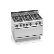 Плита газова Bertos G7F6+T 6-ти конфорочна з духовкою (12кВт)