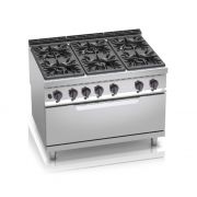 Плита газова Bertos G9F6+T 6-ти конфорочна з духовкою (12кВт)